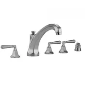 Astor High Spout and Hex Lever Handles and Straight Handshower 6972-T685-S-TRIM + J-6912-DIV-RGH