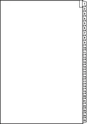 1-25 Individual Numbers Side Legal Index '13' - 25/pkg