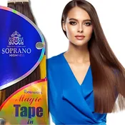 Soprano Tape-In Hair Extensions 100% Remi Human Hair Straight 18 Inch