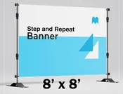 Step and Repeat Banner: 8 x 8