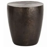Arteriors Clint End Table, Antique Bronze, 23 x 21.5