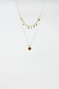 2 in 1 Necklace with Star and Heart Charms