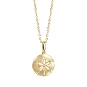 14KYG Sand Dollar Pendant