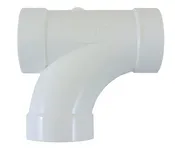 2-Inch Central Vacuum 90-Degree Sweep Tee Fitting