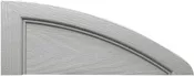 14 3/4 x 6" Vinyl Shutter Add-On Archtop Elliptical (pair)