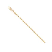 016D/CF/ 2.0mm diamond cut rope chain