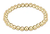 6mm Classic Gold Bead Bracelet