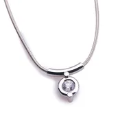 Post Collection • Platinum diamond pendent