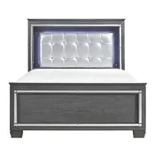 Homelegance Allura Full Panel Bed in Gray 1916FGY-1*