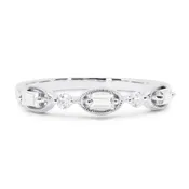 14 Karat White Gold Diamond Ring