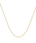 10K Yellow Gold 1.5mm Paperclip Chain