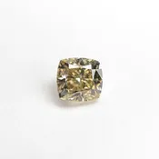 1.00ct Natural C6 Cognac Champagne Square Step Cut Diamond