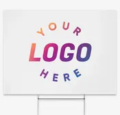 Full Color 24″ x 18″ Yard Sign with Metal Post