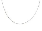 Diamond Cut Rolo Chain Necklace