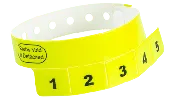 Cash Tag - 5 Tab Vinyl Wristbands