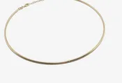 14k Gold Omega Collar Necklace