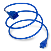 10ft - C20 to C15 15 amp Power cord - Blue
