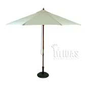 11′ Wood Market Umbrella NATURAL