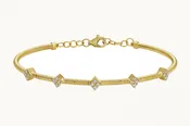 Bracelet 14kt Yellow Gold & Diamonds Bangle