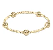 ADMIRE SMALL GOLD 2.5MM BEAD BRACELET - GOLD