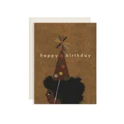 Afro Birthday Card
