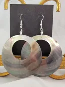 abalone hoop earrings