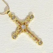 14K Gold Plated Cross Necklace