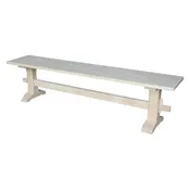 72″ Trestle Style Bench