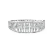 Charles Krypell Birdcage Collection Diamond Multi-Row Bangle Bracelet