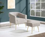BQ-AC231: 2pc Accent Chair &amp; Ottoman Set