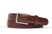 1 1/4" PEBBLED CALF- BROWN