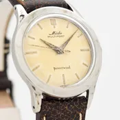 1960's Vintage Mido Multifort Powerwind Stainless Steel Watch (# 11816)