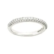 14 KARAT WHITE GOLD DIAMOND WEDDING BAND with 67 Diamond(s) 0.33ctw