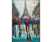 Streets of Paris Metal Wall Art