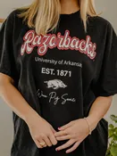 Bold in Black Womens Razorback Tshirt