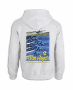 Blue Angels Ash Grey Zip Up Hoodie