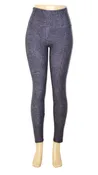 Black & Grey Chevron Yoga Band Legging