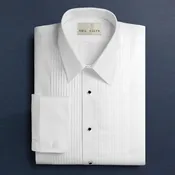 1/4" Pleated Laydown Collar Tux Shirt