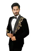 Black Velvet 2 piece Tuxedo