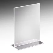Acrylic Sign Holder | Bottom Load | 8.5"W x 11"H | Portrait