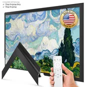 Anodized Black - Alloy Scoop Samsung Frame TV Bezel