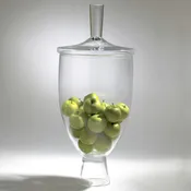 Acorn Pedestal Glass Jar | Large