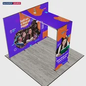 10ft Folding SEG Backwall Kit with L-Arch Front & Top