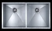 16 Gauge 32" Stainless Steel Undermount Double Sink