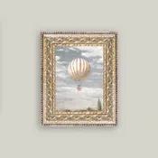 Air Balloon Gold Frame Art