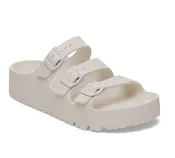 Florida Flex Platform EVA - The Papillio 3 Band Sandal in Eggshell