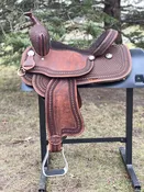 15 inch Pro Rider Saddle, spray buff finish, 5311-7MGT