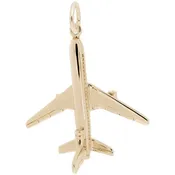 10 KT AIRPLANE CHARM