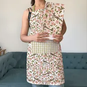 Apple Blossom Apron and Tea Towel Bundle