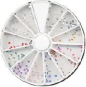 240 pieces Rhinestones.